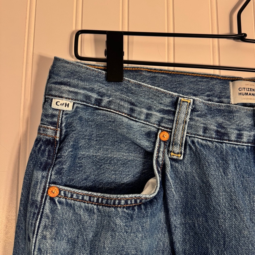 Citizens Of Humanity Annina Trouser Medium Wash High Rise Denim Jeans Size 30 - Picture 5 of 16
